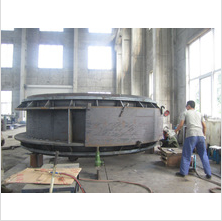 4000mm butterfly valve welding stage 