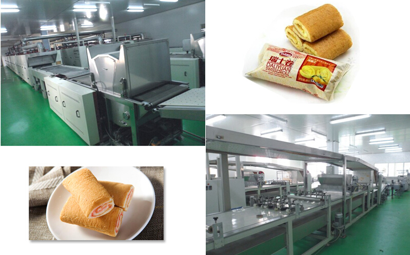 Full-automatic Layer Cake & Swiss Roll Production Line
