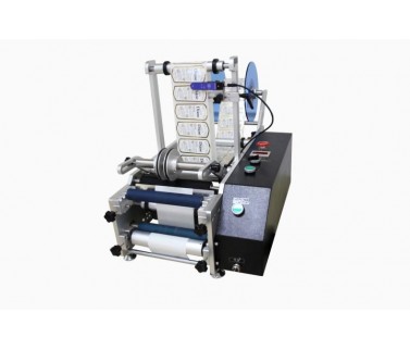 Semi-automatic round bottle labeling machine