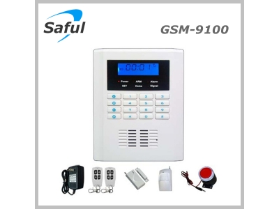 Saful GSM-9100 GSM & PSTN Security Alarm System Display