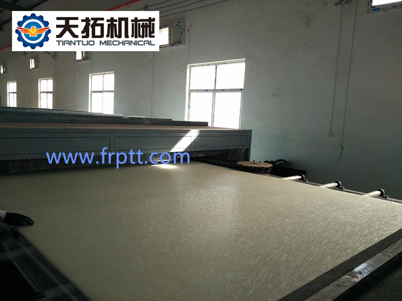 FRP gel coat flat sheet making machine