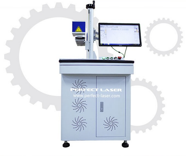 110*110mm working area standby type fiber laser marking machine PEDB-400D with the high definition