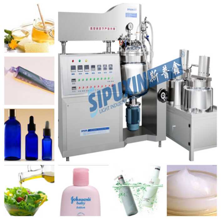Vacuum cosmetic making machine cream mixing machine