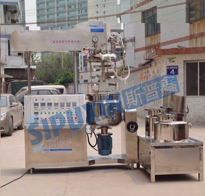 Sipuixin vacuum emulsifying homogenizer with blending motor 