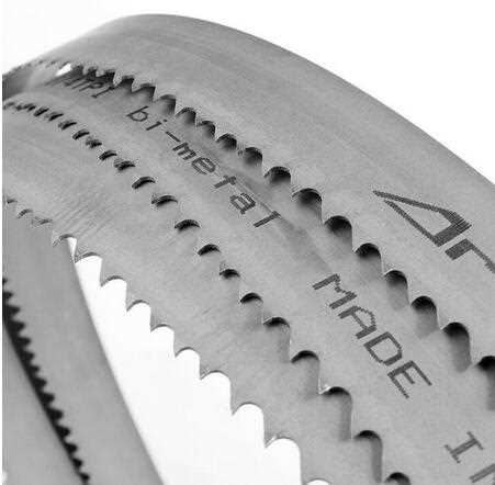 Tungsten tipped woodworking band saw blade