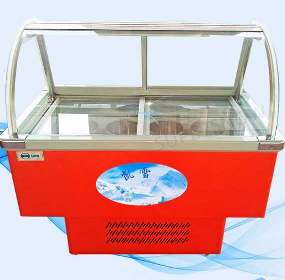 Portable Mini Small Counter Showcase Refrigerator Italian Gelato Popsicle Ice Cream Display Freezer For Used Icecream Case 