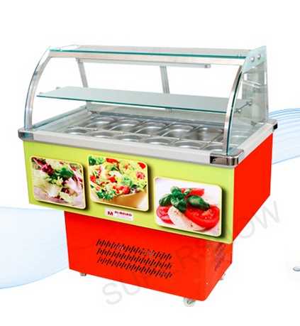 Convenience Store Multi function Display Half Freezer Half Refrigerator 