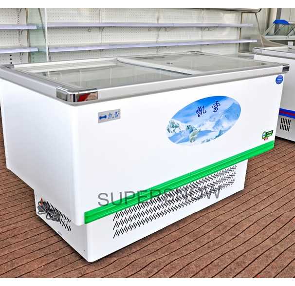Chest Island Deep Freezer Supermarket Fridge Display For sale 