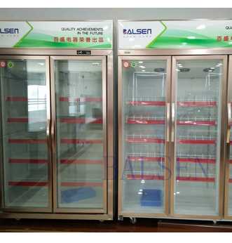 High quality adjustable heavy duty shelf upright refrigerator display beverage cooler with lock 