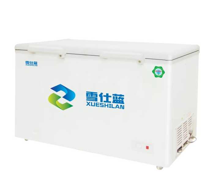 Top Open Double Door Freezers for Frozen Food with Thick Foaming Layer