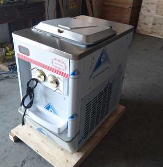 Commercial Frozen Yogurt Machine, Soft Ice Cream Machine with 3 Flavor