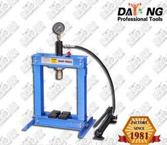 0-330mm Steel 10 Ton Hydraulic Shop Press Bench with Guage