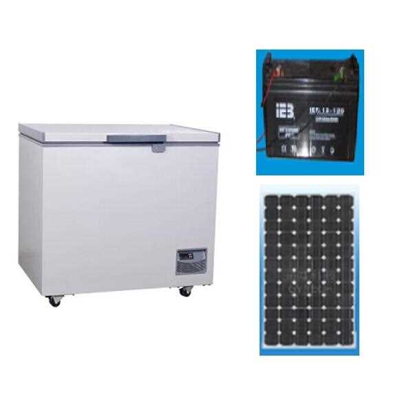 12V DC solar power chest freezer and solar panel