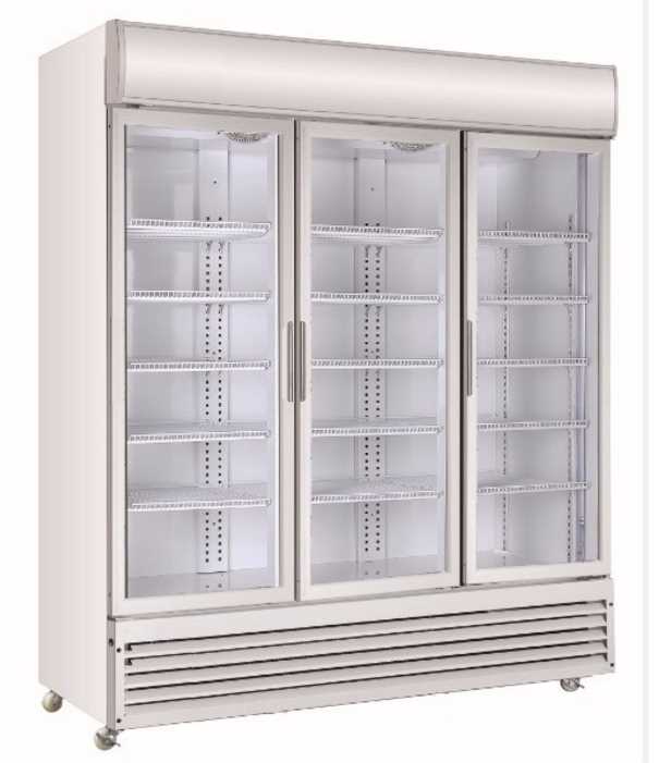 Commercial vertical cooler freezer monster energy drink display fridge