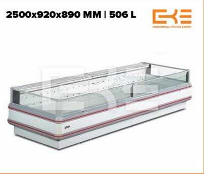 Freezer Showcase Single Island Supermarket Showcase Refrigerator