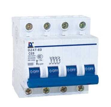 HOMOR Good Quality DZ 47-63 Series 4P miniature Circuit Breaker