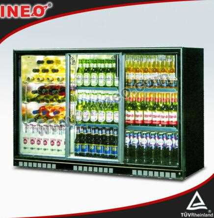 303L Sliding Glass Door Back Bar Fridge/Beer Bottle Fridge/Bar Fridge With Glass Door