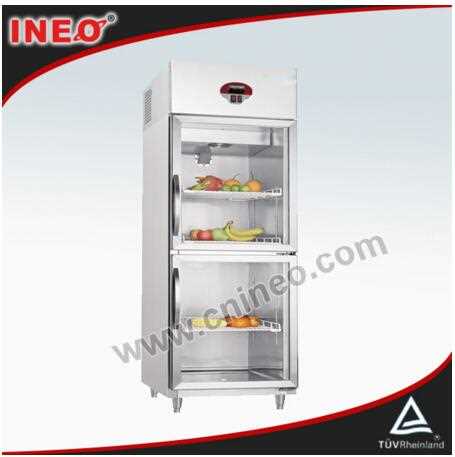 Upright Stainless Steel 2 Doors Beverage Cooler/Retail Beverage Cooler/Commercial Beverage Cooler