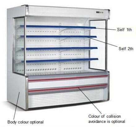 Vertical multi-deck supermarket freezer