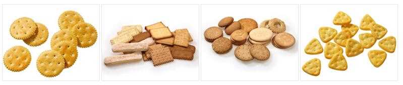 Hard biscuit line is one of our professional equipments. It can process cracker, animal biscuit, finger-shape biscuit,etc. with  biscuit molds and advanced technology.  It is controlled by frequency converter and  it works stably.     The whole line consists of  Dough Mixer (Blade Type), Hard Biscuit Forming Machine, Oil Sprayer, Tunnel Baking Oven, 180? Swerving Machine, Cooling Conveyor, and Biscuit Packing Machine, etc.. It has many types to be selected.  OEM is welcomed.    1. Manufacture Process:                                                                                                                                                  Dough Mixing&rarr;Hard Biscuit Forming&rarr;Baking&rarr;Oil Spraying&rarr;Cooling&rarr;Stacking&rarr;Packing     2. Technical Parameter:   Type	KF250	KF300	KF400	KF480	KF600	KF800	KF1000	KF1200 Capacity(kgs/h)	60-80	100-150	200-250	300-400	450-600	650-800	850-1000	1050-1200 Total Power(kw) Electric baking type	45kw	61kw	92kw	132kw	225kw	325kw	477kw	637kw  	Can be chose the gas tunnel oven Total Weight(kgs.)	5250	7350	14800	18500	26350	36750	63100	78000 Length Requested(mts.)	22.4mts	29mts	33mts	40mts	55mts	60mts	84mts	90mts Voltage	Can be customized by customers requested Others	OEM is welcomed