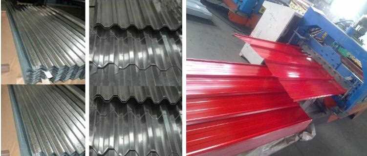 Galvanized corrugated steel sheet