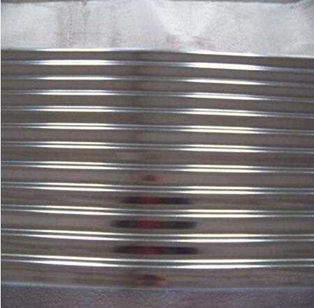 Corrugated galvanized steel roofing sheets