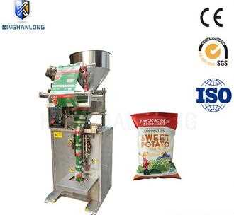 KL-100 micro-electronic weighing potato chips low cost pouch packing machine