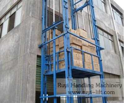 German quality outside/inside electric hydraulic freight elevator