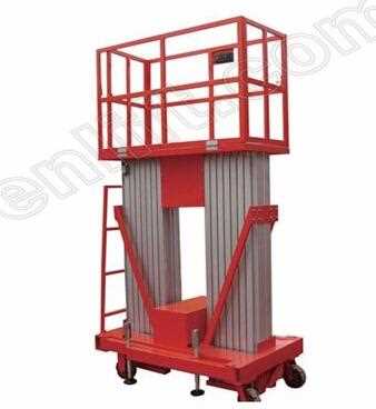 Double Controller 10m two column aluminum mobile work platform