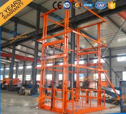 China customized hydraulic vertical cargo elevator with CE