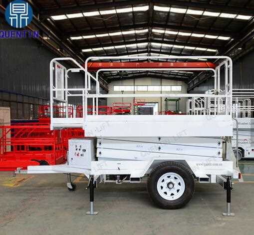 Outdoor aerial working truck trailed work platform trailed scissor lift
