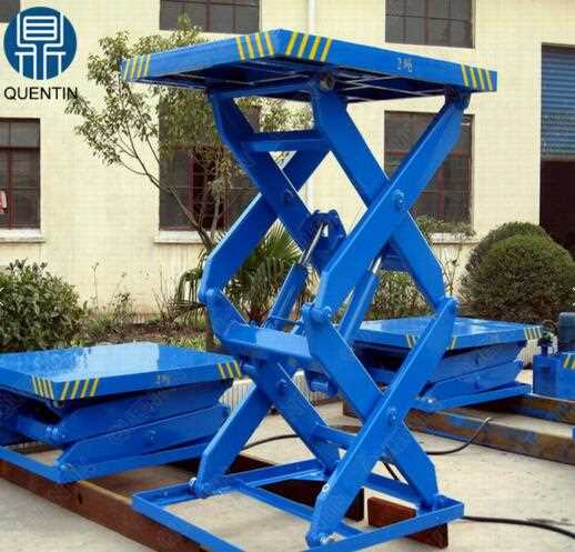 Stationary hydraulic indoor scissor lift platform factory direct sale