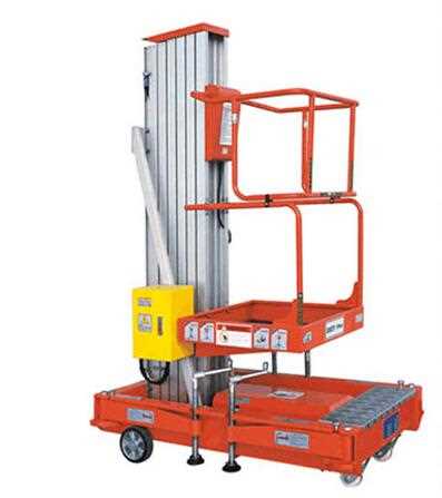Portable aluminum hydraulic lifting table vertical one man equipment