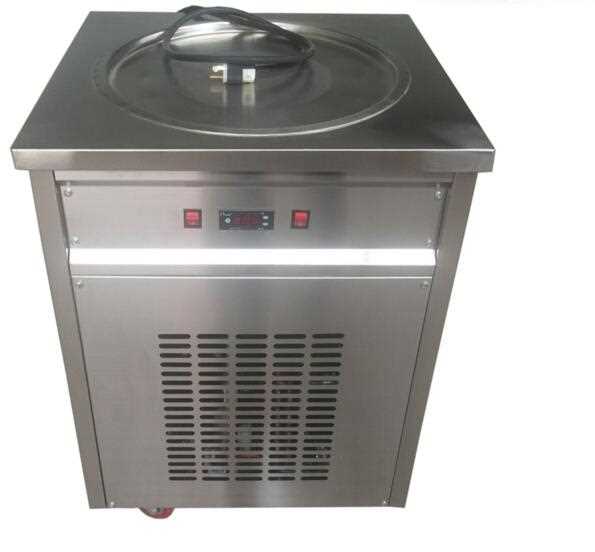 High Capacity Durable Single Pan Fried Ice Cream Machine