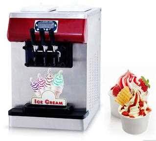 CE Hot Sale Three Flavors Table Top Soft Ice Cream Machine