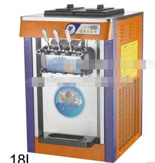 18L Flozen Yogurt Countertop Commercial 110v 60Hz 220v 50Hz Electric 3 Flavor Soft Ice Cream Machine