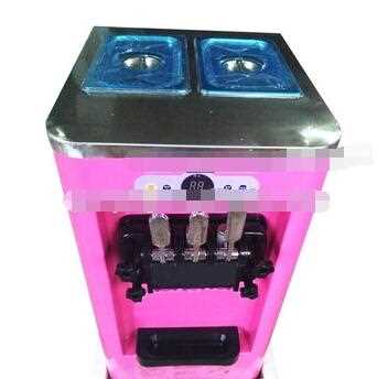 Low Price Small Capacity Mini Desk Top Commercial Home 13-18L R22 220v 50Hz 3 Flavor Soft Ice Cream Machine