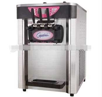 New Table Top Ice Cream Machine Three Flavors Soft Ice Cream Machine For Home Coffee Shop