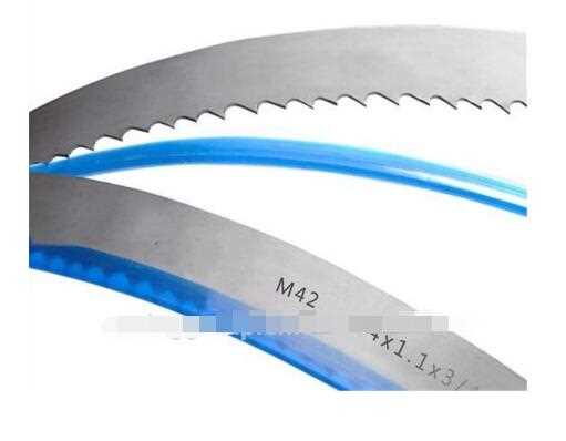 Vertical metal cutting band saw blade