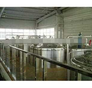 Dairy milk production line