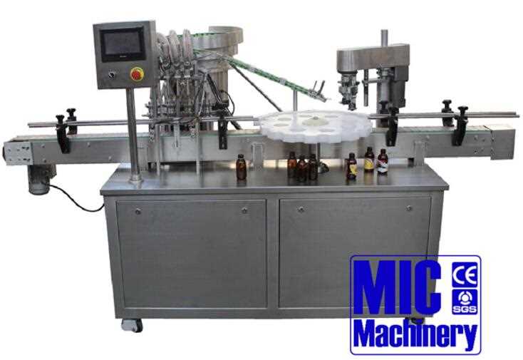 Micmachinery small bottle filling and capping machine with CE standard speed 30-50pbm