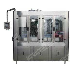 1500bph 3 in 1 crown Cap glass bottle beer filling capping machine