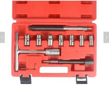 11pc Diesel Injector Seat Cleaning Tool Set 