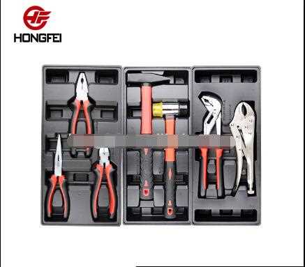 17pcs- 1/2"dr. socket: 8-9-10-11-12-13-15-16-17-19-20 -21-22-24-27-30-32, 1pc- 1/2"dr.universal joint, 1pc- 1/2"dr. sliding bar, 1pc- 1/2"dr.x5" extension bar, 1pc- 1/2"dr.x10" extension bar, 1pc- 1/2" ratchet handle   13pcs- 1/4"dr. socket: 4-4.5-5-5.5-6-7-8-9-10-11-12-13-14, 1pc- 1/4"dr.universal joint, 1pc- 1/4"dr. sliding bar  1pc- 1/4"dr. sliding bar, 1pc- 1/4"dr.x2".extension bar , 1pc- 1/4"dr.x4".extension bar, 1pc- 1/4" ratchet handle, 1pc- spinner handle   17pcs- 3/8"dr. socket: 6-7-8-9-10-11-12-13-14-15 -16-17-18-19-20-21-22mm, 1pc- 3/8"dr. universal joint, 1pc- 3/8"dr. sliding T bar, 1pc- 3/8"dr.x3" extension bar, 1pc- 3/8"dr.x6" extension bar, 2pcs- 3/8"dr. spark plug socket: 16 21mm, 7pcs- 3/8'' dr. TX socket: E10,E11,E12,E14,E16,E18,E20, 1pc- 3/8" ratchet handle 6pcs- hex keys with T-shape handle: 2.5*100mm,3.0*100mm, 4.0*150mm,2.0*100mm, 6.5*150mm,5.0*150mm   5pcs- file set:  1pc- flat,  1pc- half round,  1pc- tri-angle,  1pc- square,  1pc- round   5pcs- tool set 1pc- 5m tape, 1pc- handsaw,  1pc- square, 1pc- folding ruler, 1pc- plastic ruler   17pcs- combination spanner set(without ratcet): 6-7-8-9-10-11-12-13-14-15-16-17-18-19-20-21-22mm   1pc- straight internal 6" 1pc- bent internal 6" 1pc- bent external 6" 1pc- straight external 6"   1pc- combination plier 115mm 1pc- diagonal plier 115 mm 1pc- long nose plier 115 mm 1pc- magnetic pick-up tool 1pc- inspection mirror 3pcs- mini locking plier   6pcs- insulated screwdriver: 6.5*150(-),5.5*125(-),4*100(-)/(+), 3*75(-)/(+),PH1*100,PH2*100 7pcs- precision screwdriver: (-)1.8,2.0,2.5,3.0 (+) PH000 PH00 PH0, 9pcs- hex key: T9,T10,T15,T20,T25,T27,T30,T40   7pcs- screwdriver set(-): SL6*38,SL8*175,SL3*75,SL6.5*150, SL3.5*75,SL5.5*100,SL4*100   7pcs- screwdriver set(+): PH2*38 PH4*200 PH0*75 PH3*150 PH1*100 PH2*125 PH2*100 3pcs- plier set: 1pc- 8" combination plier,  1pc- 8" long nose plier,  1pc- 7.5" diagonal plier   2pcs- hammer set: 1pc-300g mechanism hammer, 1pc-double ended installation hammer,30mm   2pcs- plier set: 1pc-10" groove joint plier,  1pc-10&rdquo; locking plier 29pcs- bits: T20,T25,T30,T40,T45,T50,T55, T60(with hole),T20, T25, T27, T30, T40,T45,T50,T55,T60(without hole),   4-5-6-7-8-10-12, 5-6-8-10-12, 1/2" & 3/8" adaptor   1pc- chisel:&Phi;12.5*9.5*130mm 1pc- tri-angle chisel:&Phi;5*9.5*130mm 1pc- center punch:&Phi;4*9.5*120mm 1pc- angle punch:&Phi;3*9.5*120mm 6pcs- round punch:&Phi;2*9.5*115mm,&Phi;3*9.5*125mm, &Phi;4*9.5*150mm,&Phi;5*9.5*165mm, &Phi;6*12*180mm,&Phi;8*12*180mm  1pc- impact screwdriver 13pcs- bits: H4-H5-H6-H8, SL5-SL6-SL7-SL8-SL10, PH1-PH2-PH3-PH4 17pcs- ratchet combination spanner set: 6-7-8-9-10-11-12-13-14-15 -16-17-18-19-20-21-22mm   8pcs- double open-end spanner set: 6x7,8x9,10x11,12x13,14x15,16x17,18x19, 20x22mm   9pcs- 1/4" bit socket set: 5-6-7-8-9-10-11-12-13mm  23pcs- 1/4" bit socket: PZ1,PZ2,PZ3,SL4,SL5.5,SL7,H3,H4,H5,H6,H7,H8, PH1,PH2,PH3,T8,T10,T15,T20,T25,T27,T30,T40 9pcs- hex key: 1.5mm 2mm 2.5mm,3mm, 4mm,5mm,6mm,8mm,10mm 10pcs- double open spanner: 6x7,8x9,10x11,12x13,14x15, 16x17,18x19,20x22, 24x27,30x32mm   240pcs- terminals 1pc- crimping pliers   100pcs- rivets  1pc- riveter  