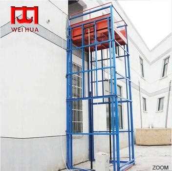 Hydraulic Guide Rail Electric Lifting construction Industrial Platform Elevator