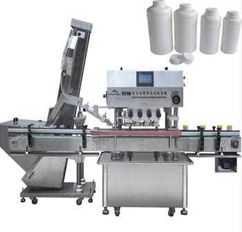 automatic small plastic bottles capping machine with cap feeding machine