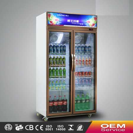 Supermarket equipment commercial showcase glass display showcase refrigerator 