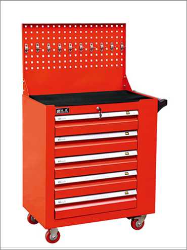 Five drawer with backboard vehicle repairing tool car