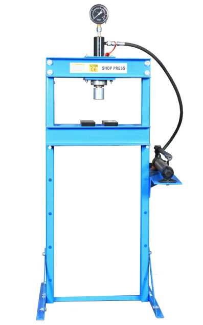 Hydraulic Shop Press With Gauge  DL0712A 