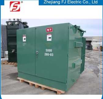 Outdoor substation three phase pad mounted distribution transformer 